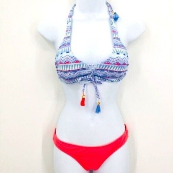 LSpace reversible top tie dye blue and bottoms XS BoxA - Picture 2 of 13